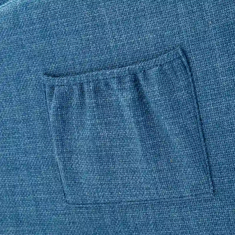 Sedia a dondolo imbottita con tasche laterali