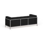 Divano modulare con seduta trapuntata e telaio in acciaio inossidabile - 79W x 28.75D x 27.25H