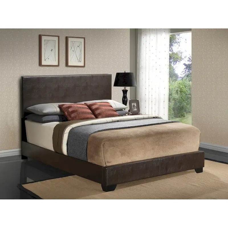 Struttura Letto Matrimoniale Queen Size con Testiera Imbottita
