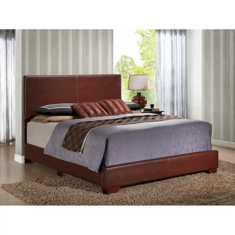 Struttura Letto Matrimoniale Queen Size con Testiera Imbottita