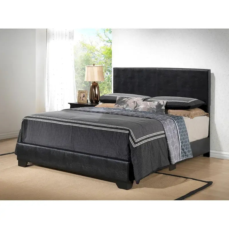 Struttura Letto Matrimoniale Queen Size con Testiera Imbottita