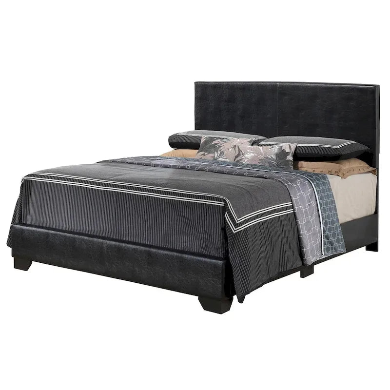 Struttura Letto Matrimoniale Queen Size con Testiera Imbottita