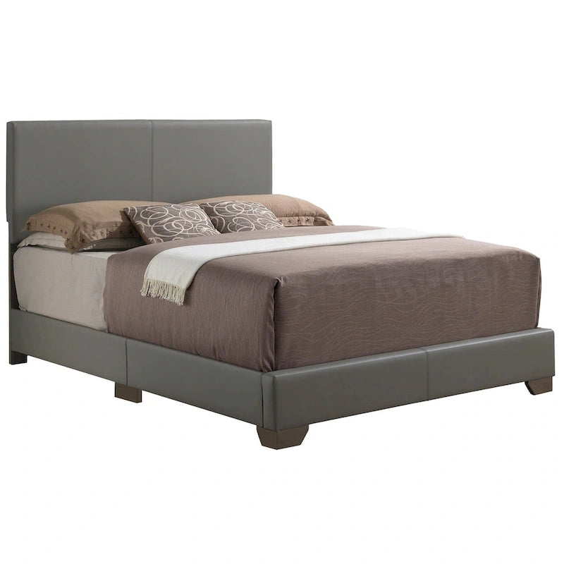 Struttura Letto Matrimoniale Queen Size con Testiera Imbottita