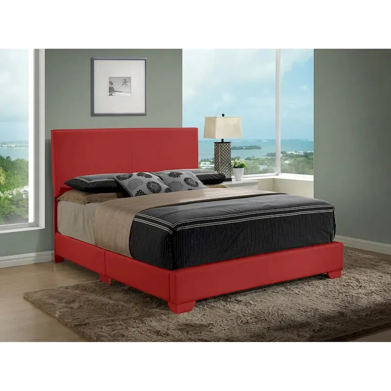 Struttura Letto Matrimoniale Queen Size con Testiera Imbottita