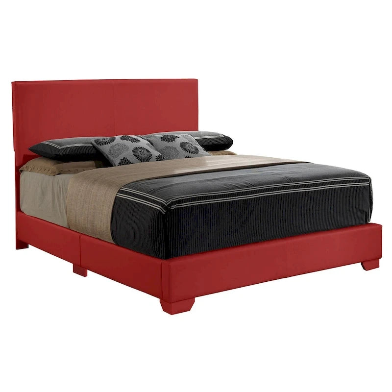 Struttura Letto Matrimoniale Queen Size con Testiera Imbottita