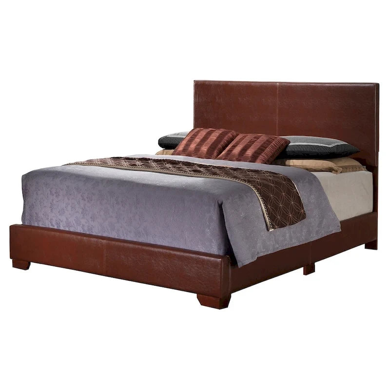Struttura Letto Matrimoniale Queen Size con Testiera Imbottita