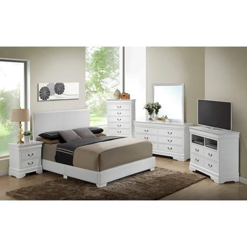 Struttura Letto Matrimoniale Queen Size con Testiera Imbottita
