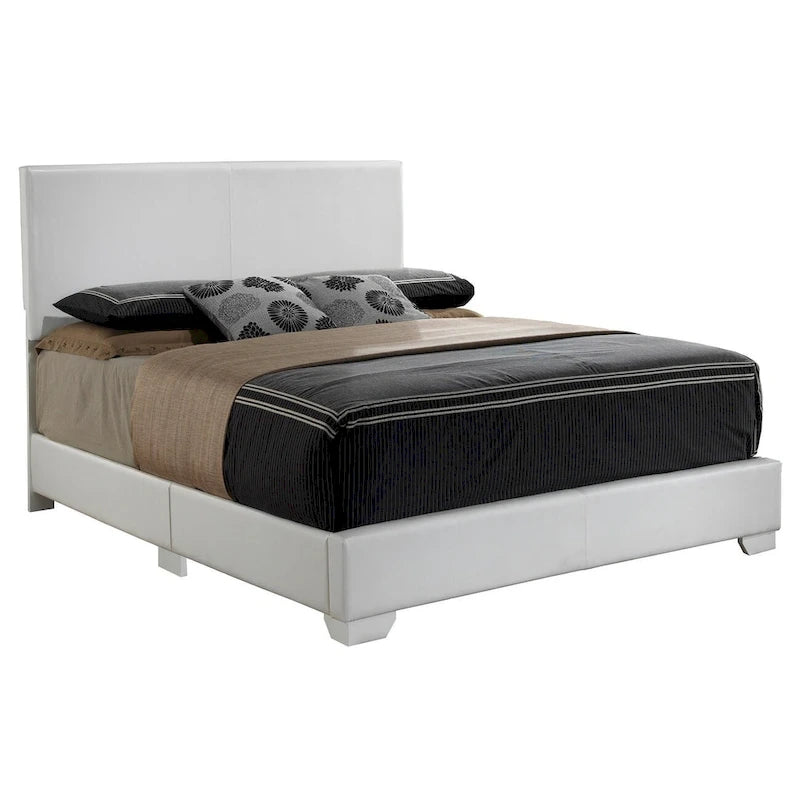 Struttura Letto Matrimoniale Queen Size con Testiera Imbottita