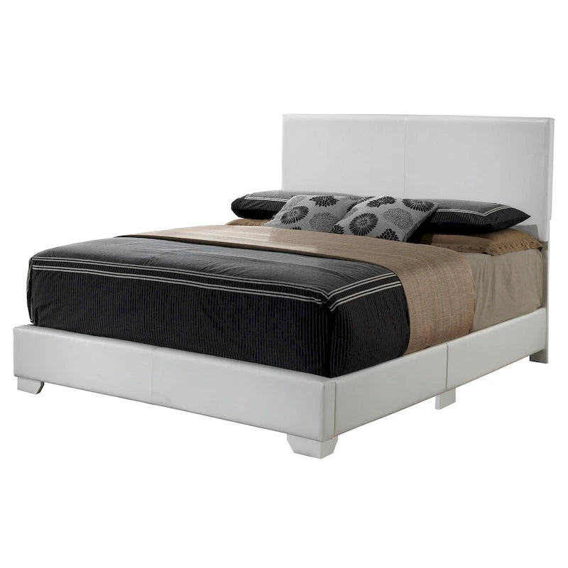 Struttura Letto Matrimoniale Queen Size con Testiera Imbottita