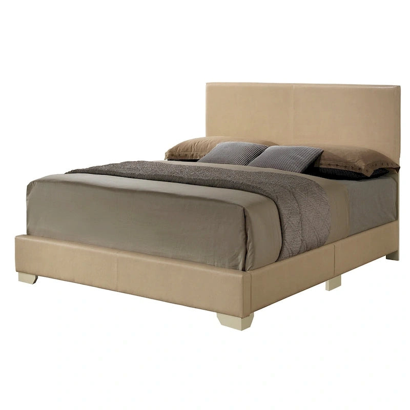 Struttura Letto Matrimoniale Queen Size con Testiera Imbottita
