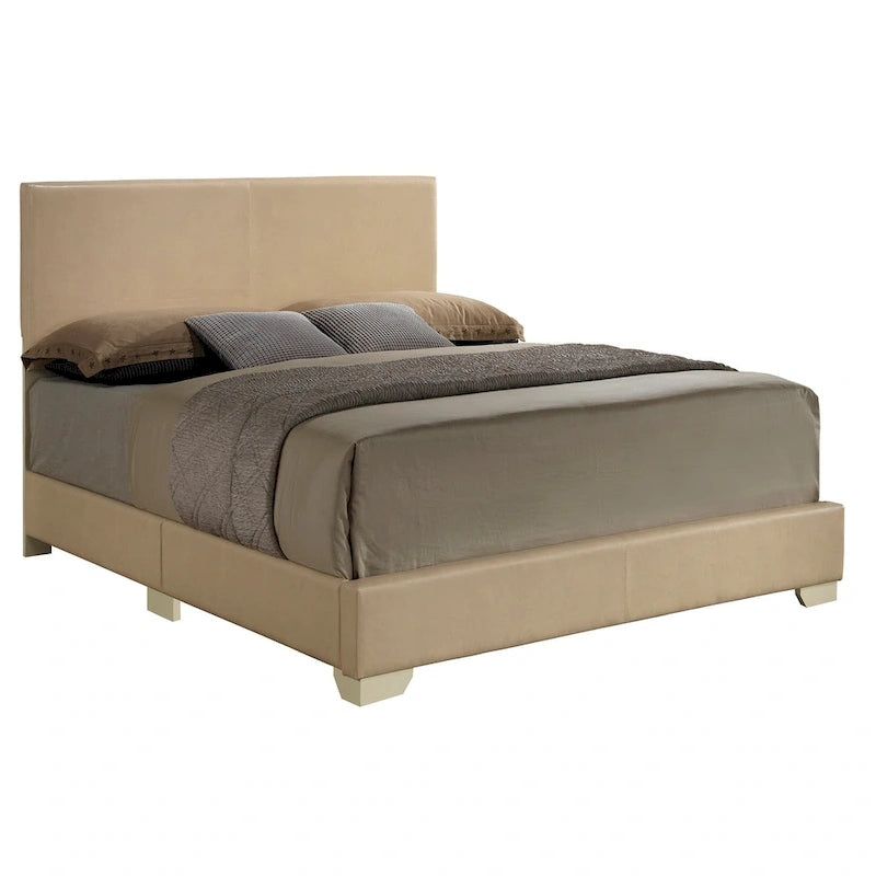 Struttura Letto Matrimoniale Queen Size con Testiera Imbottita