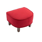 Poltrona a botte imbottita con pouf