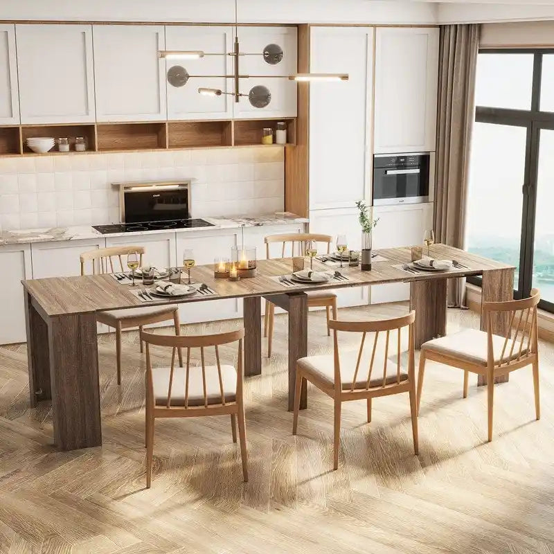 Tavolo da pranzo allungabile in legno