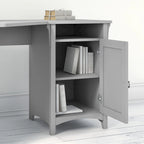 Set di mobili per ufficio da 3 pezzi — Scrivania ad angolo, schedario e libreria