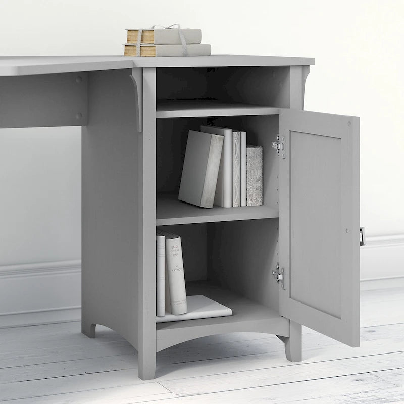Set di mobili per ufficio da 3 pezzi — Scrivania ad angolo, schedario e libreria