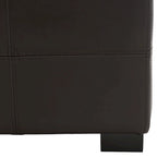 Panca contenitore con rivestimento in pelle bicast - 119 cm L x 46 cm P x 43 cm H