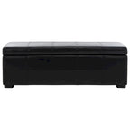Panca contenitore con rivestimento in pelle bicast - 119 cm L x 46 cm P x 43 cm H