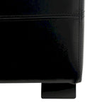 Panca contenitore con rivestimento in pelle bicast - 119 cm L x 46 cm P x 43 cm H