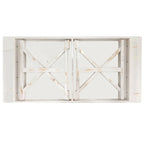 Tavolo da pranzo pieghevole rettangolare in pino massello 213 cm x 102 cm