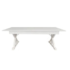 Tavolo da pranzo pieghevole rettangolare in pino massello 213 cm x 102 cm