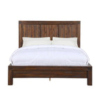 Letto king size californiano con cassetti contenitore – Legno di acacia marrone