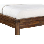 Letto king size californiano con cassetti contenitore – Legno di acacia marrone