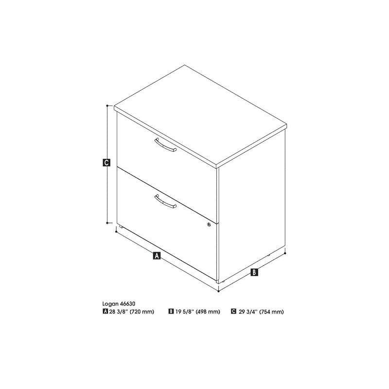 Classificatore laterale 29W con 2 cassetti