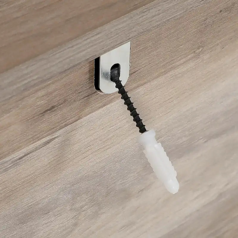 Mobile contenitore alto per bagno con ripiani e cassetto
