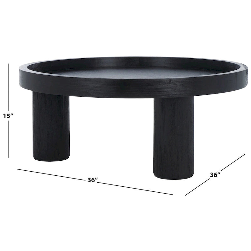 Tavolino rotondo a 3 gambe Meek – 36Lx36Px15H